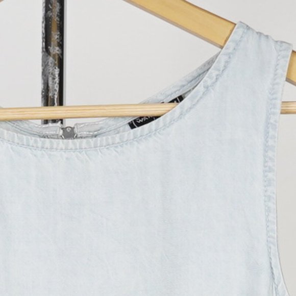 Waredenim  Women's Sleeveless Denim Midi Dress Size UK10/FR38 - Picture 2 of 6